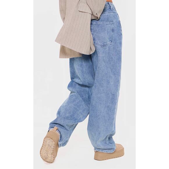 Vintage Mid-Wash Boyfriend Jeans Dipped Back Waistband | Relaxed Fit size 8 - Picture 2 of 8